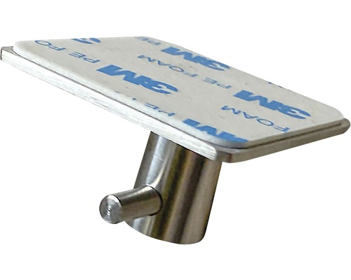 Crochet mural simple en métal avec surface adhésive