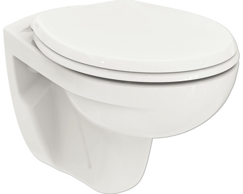 Kit WC suspendu sans bride de rinçage Ideal STANDARD Eurovit, blanc K881201
