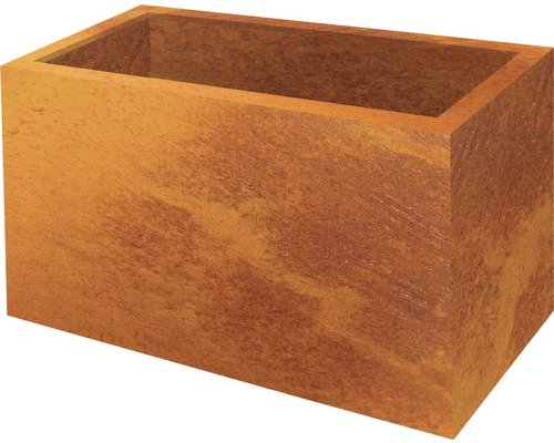 Pflanzgefäss Lotte 80 x 40 x 50 cm Cortenstahl braun Pflanzgefäss Lotte 80 x 40 x 50 cm Cortenstahl braun