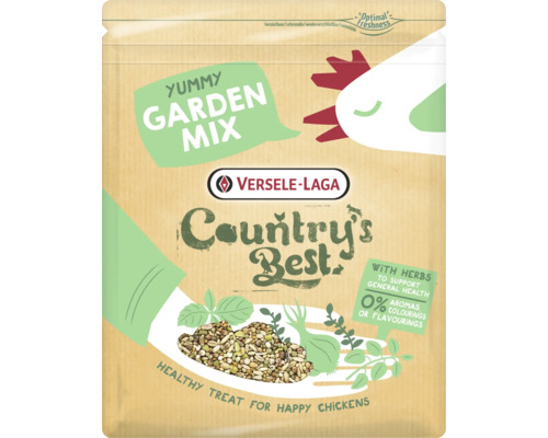 Nourriture structurée VERSELE-LAGA Country's Best Snack Garden Mix 1kg Mélange de snacks avec granulés d'herbes pour poules