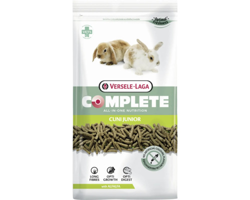 Nagerfutter VERSELE-LAGA Complete Cuni Junior 1,75 kg zu 100% extrudiertes, getreidefreies Futter. Speziell für junge Kaninchen bis zu einem Alter von 6 bis 8 Monaten im Frischebeutel Nagerfutter VERSELE-LAGA Complete Cuni Junior 1,75 kg zu 100% extrudiertes, getreidefreies Futter. Speziell für junge Kaninchen bis zu einem Alter von 6 bis 8 Monaten im Frischebeutel
