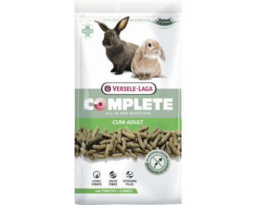 Nagerfutter VERSELE-LAGA Complete Cuni Adult 1,75 kg zu 100% extrudiertes, getreidefreies Futter für ausgewachsene Kaninchen im Frischebeutel Nagerfutter VERSELE-LAGA Complete Cuni Adult 1,75 kg zu 100% extrudiertes, getreidefreies Futter für ausgewachsene Kaninchen im Frischebeutel