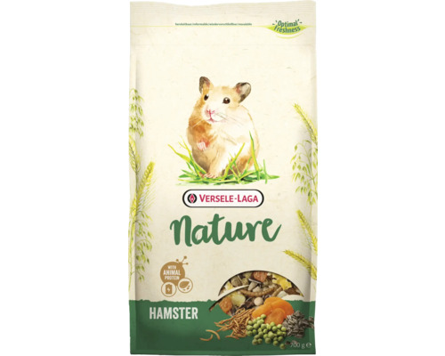 Nagerfutter VERSELE-LAGA Nature Hamster 700 g reichhaltiges, komplettes Futter mit Saaten, Mehlwürmern, Gemüse, Früchte und Nüssen für Hamster