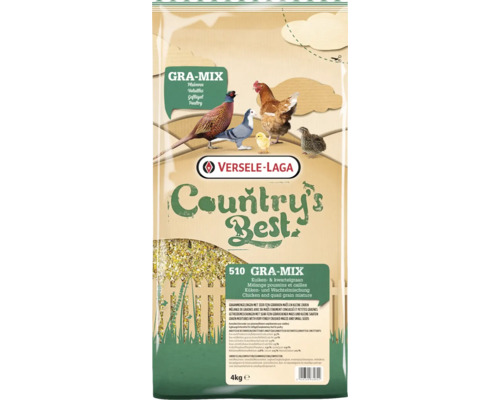 Aliment structuré VERSELE-LAGA GRA-MIX Chick-Quail Grain Mix 4kg Mélange pour poussins et cailles, mélange de céréales avec maïs très finement concassé et petites graines