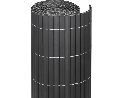 Brise-vue videx Rügen PVC 300 x 140 cm anthracite Brise-vue en plastique enroulé pour l''extérieur