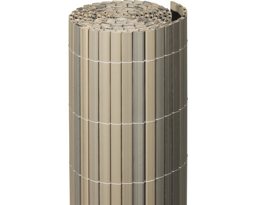 Canisse videx Rügen PVC 300 x 90 cm ardoise chiné Un rouleau de paillasson d''intimité en plastique.