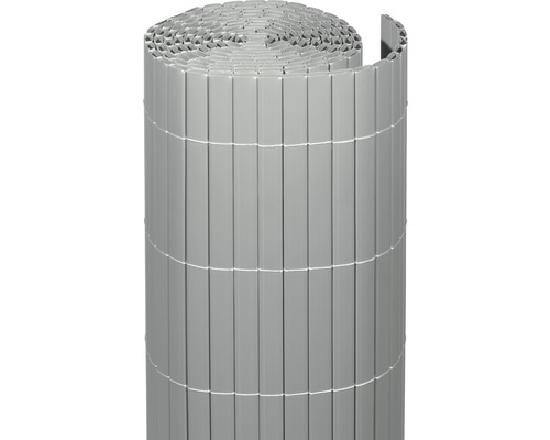 Brise-vue videx Rügen PVC 300 x 180 cm aluminium Store d''intimité gris en plastique pour le jardin
