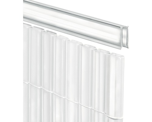 Profilé de recouvrement en U videx pour Rügen 75 cm transparent Baguette profilée et plaques en plastique transparent pour la construction