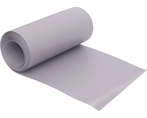 Tapis en caoutchouc gris à nervures sur rouleau