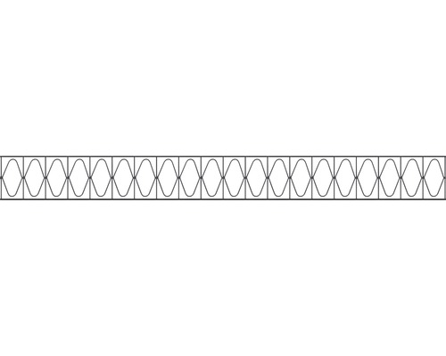 Dekorelement ALBERTS für Doppelstabmatte Eleganz 200 x 20 cm anthrazit