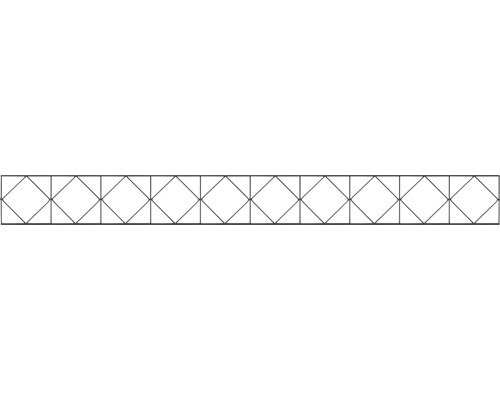 Dekorelement ALBERTS für Doppelstabmatte Bergen 200 x 20 cm anthrazit