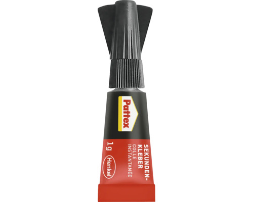 Pattex Flüssig Sekundenkleber Mini-Trio 3 x 1 g Pattex Sekundenkleber, 1 Gramm Tube