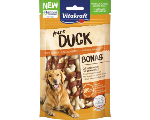 Vitakraft Hundesnack DUCK Bonas® Calciumknochen Ente Vitakraft Bonas Calciumknochen mit Entenfleisch für Hunde in der Verpackung