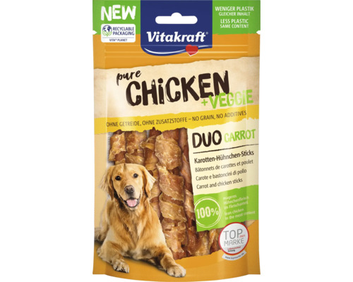 En-cas pour chiens Vitakraft CHICKEN Veggie bâtonnets carotte-poulet