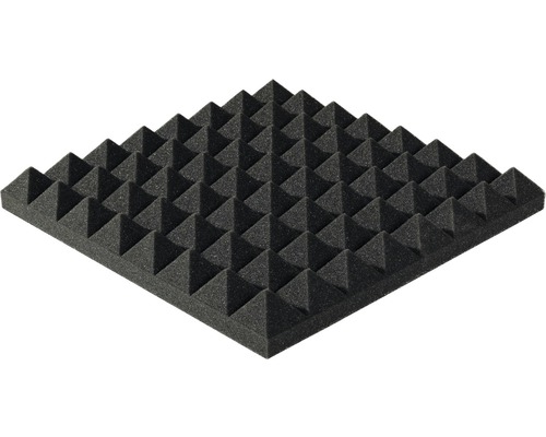 Mousse isolante acoustique Akupur plaque de mousse de forme pyramidale 40x40x3 cm