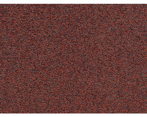 Moquette Shaggy E-Force rouge FB011 400 cm de large (au mètre) Gros plan d''une texture de bardeau de toit