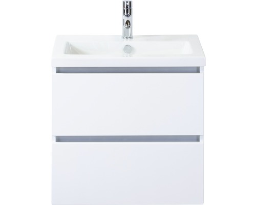 Waschbecken mit Unterschrank Sanox VOGUE BxHxT 61x59x41 cm Frontfarbe weiss 81737501