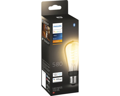 Philips hue LED Lampe ST64 dimmbar E27/7,2W gold 550 lm 2100 K - Kompatibel mit SMART HOME by hornbach