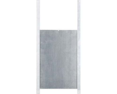 Porte automatique pour poules set complet, avec porte coulissante 220 x 330 mm Trappe en aluminium avec cadre pour passage