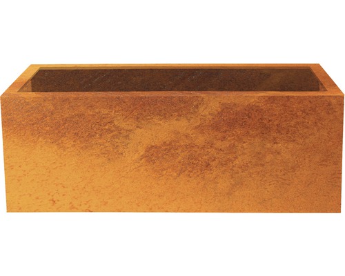 Bac à plantes Palatino Lotte acier Corten 150x40x50 cm rouille