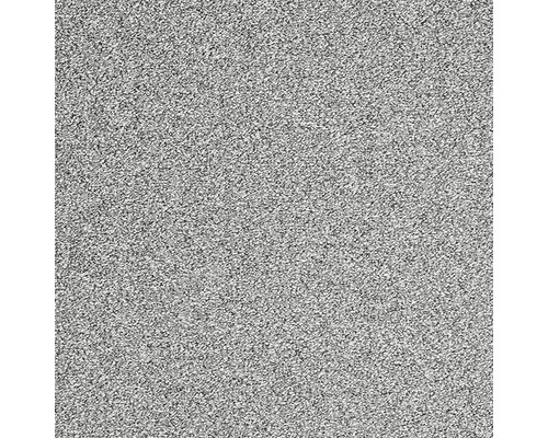 Moquette Shaggy Evolve gris pierre FB92 400 cm de large (au mètre) Gros plan d''un tapis gris
