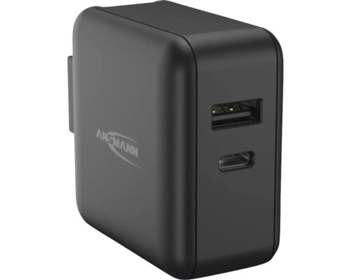 Ansmann Ladegerät mit USB und USB-C Anschluss