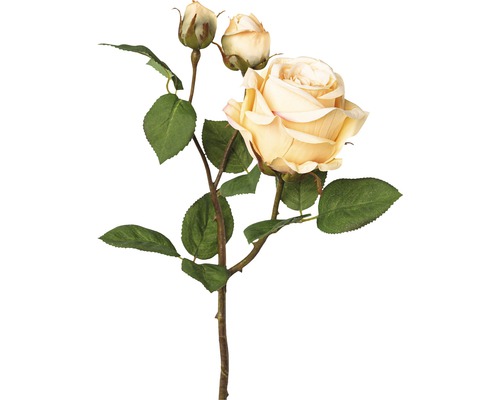 Kunstblume Rose H 48 cm lachs