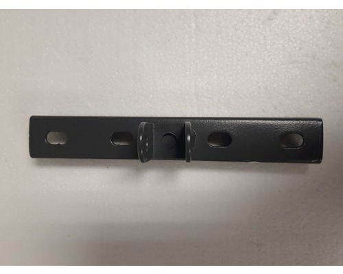 Support métallique noir avec trous de fixation