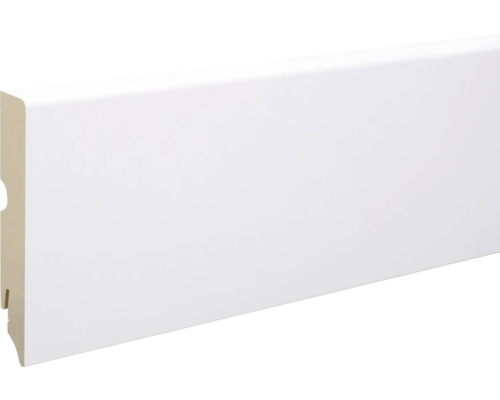 Plinthe pour panneaux acoustiques FU250L1 MDF blanc FOFA015 plaxée 18,5x100x2400mm