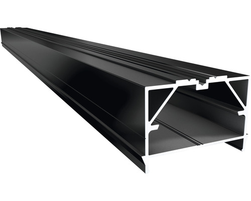 Soubassement Big Isostep avec canal de vissage aluminium 45x64x4000 mm