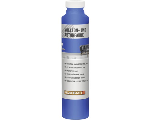 HORNBACH Voll- und Abtönfarbe marineblau 750 ml Vollton- und Abtönfarbe in einer Kunststoffflasche