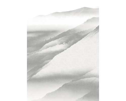 Papier peint panoramique intissé R2-010 White Noise Mountain 2 pces 200 x 280 cm