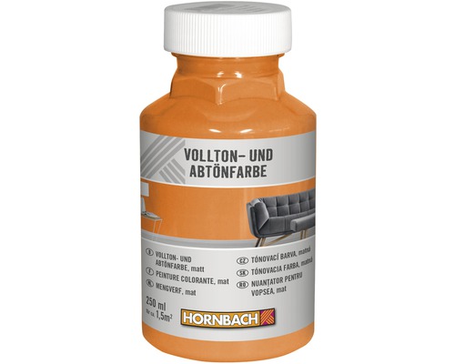 HORNBACH Voll- und Abtönfarbe mango 250 ml Vollton- und Abtönfarbe in einer 250 ml Flasche