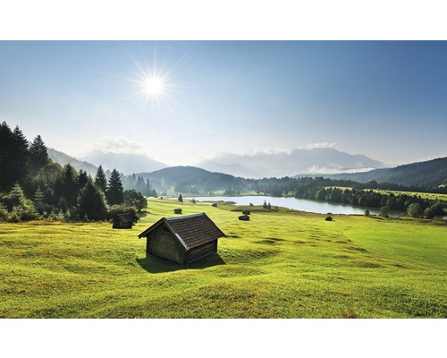 Papier peint panoramique intissé SHX9-009 Prairie de montagne Karwendel 9 pces 450 x 280 cm