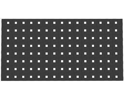 Badewanneneinlage Basky schwarz 37x72 cm