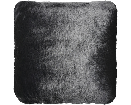 Coussin décoratif fourrure noir 45x45cm Coussin décoratif fourrure noir 45x45cm