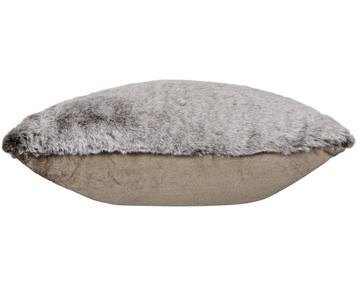Coussin décoratif avec imitation fourrure