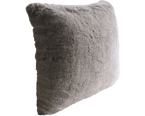 Coussin carré à texture fourrure