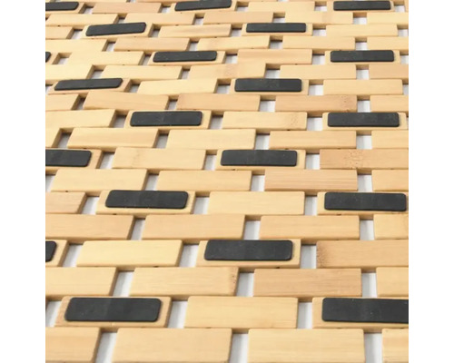 Bambus Badematte mit rutschfesten Füssen