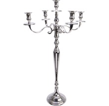 Bougeoir argenté à cinq bras
