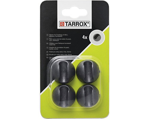 Tarrox Tischbeinfüsse SPIDER Glider-Set schwarz 4 Stück
