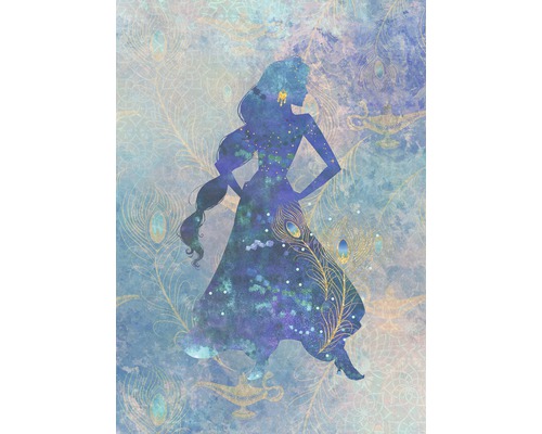 Papier peint panoramique intissé DX4-081 Disney Edition 4 Jasmin Silouhette 4 pces 200 x 280 cm