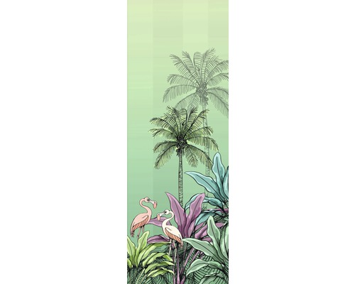 Papier peint panoramique intissé DX2-018 Disney Edition 4 Jungle Flamingo 2 pces 100 x 280 cm