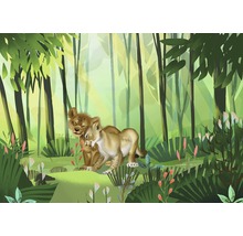 Illustration zweier Löwenwelpen im Wald