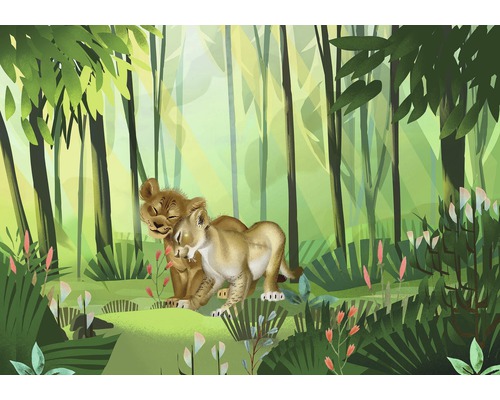 Papier peint panoramique intissé DX8-029 Disney Edition 4 Roi Lion Love 8 pces 400 x 280 cm