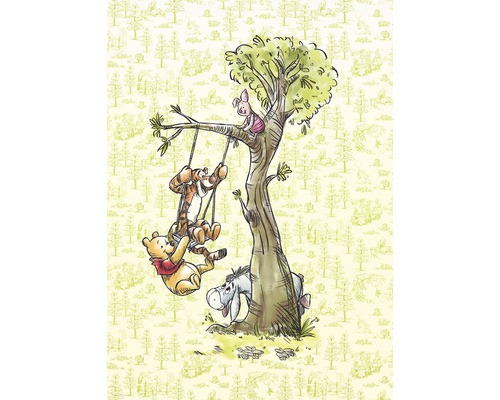 Papier peint photo intissé Winnie Pooh in the wood 4 pces 200x280 cm