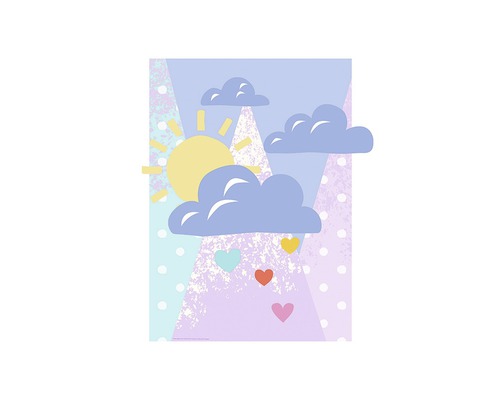 Poster Winnie Pooh Clouds 70x50 cm