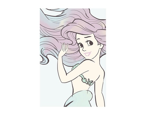 Poster Ariel Aquarell 70x50 cm