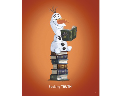 Poster Frozen Olaf Reading 50x40 cm