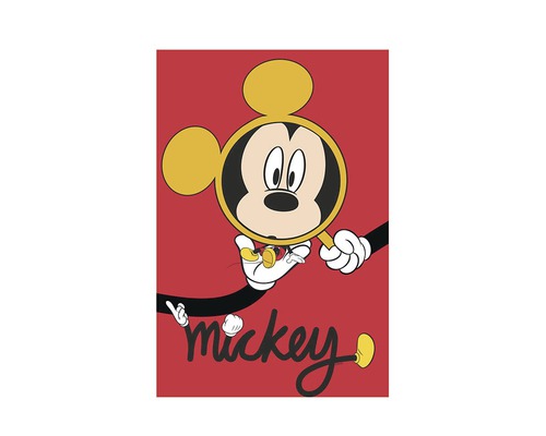 Poster Mickey Mouse Magnifying Glass